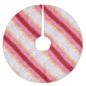 Fallend Pink Sakura Sunrise Polyester Weihnachtsbaumdecke (Vorderseite)