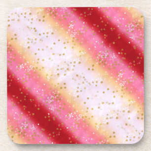 Fallend Pink Sakura Sunrise Untersetzer