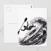 Fallend Postkarte (Vorne/Hinten)