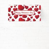 Fallend Red Hearts Valentine Muster Banner (InSitu)