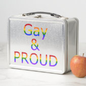 Fallend schwul und stolz metall lunch box (Beispiel)