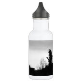 Fallend Silhouette Stille Edelstahlflasche (Links)