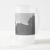 Fallend Silhouette Stille Mattglas Bierglas (VorderseiteRechts)