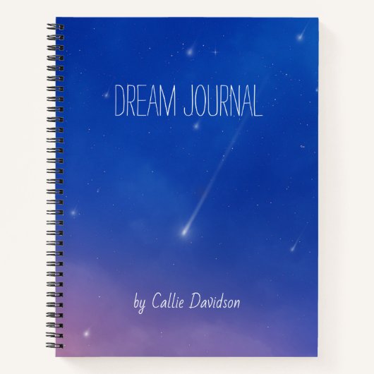 Fallend Star Dream Journal Notizblock (Vorderseite)