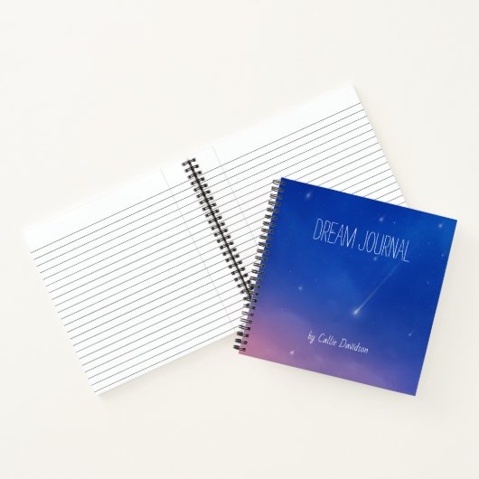Fallend Star Dream Journal Notizblock (Innenseite)