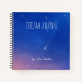 Fallend Star Dream Journal Notizblock (Vorderseite)