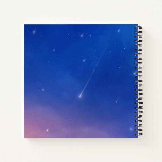 Fallend Star Dream Journal Notizblock (Rückseite)