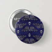 Fallend Totschlucht Moth and Skulls Button (Vorne & Hinten)