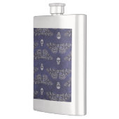 Fallend Totschlucht Moth and Skulls Flachmann (Links)