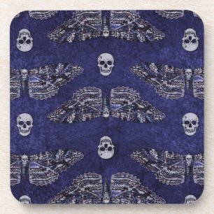 Fallend Totschlucht Moth and Skulls Getränkeuntersetzer
