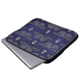 Fallend Totschlucht Moth and Skulls Laptopschutzhülle (Vorne Knopf)