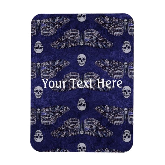 Fallend Totschlucht Moth and Skulls Magnet (Vertikal)