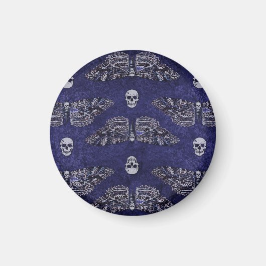 Fallend Totschlucht Moth and Skulls Magnet (Vorne)