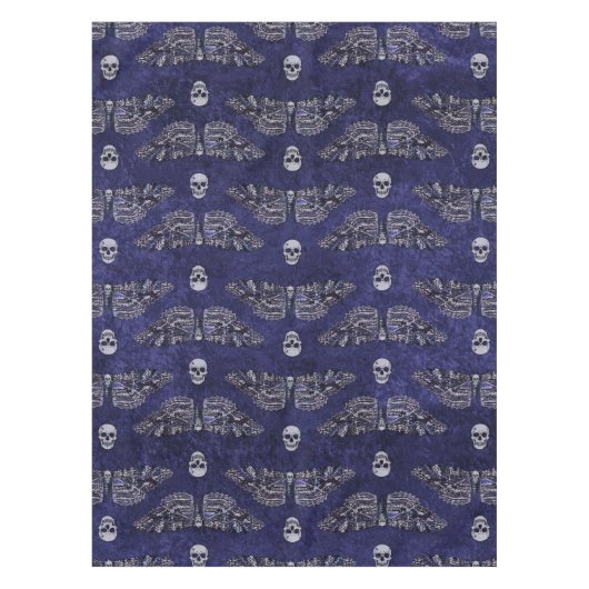 Fallend Totschlucht Moth and Skulls Tischdecke (Vorderseite)