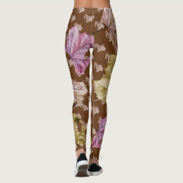 "fallend verlässt" Herbst GAMASCHEN Leggings