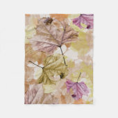 "fallend verlässt" Herbst SCHOSS-DECKE Fleecedecke (Vorderseite)