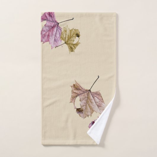 "fallend verlässt" Herbst TUCH-SET Badhandtuch Set (Handtuch)