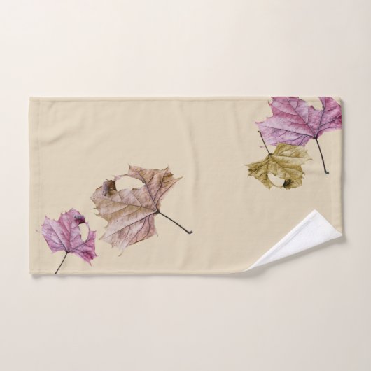 "fallend verlässt" Herbst TUCH-SET Badhandtuch Set (Handtuch)