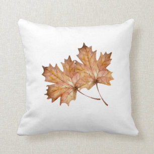 Fallende Ahorn-Blätter für die Wohngestaltung im Kissen