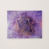 Fallende Amethyst-Geode Puzzle (Horizontal)