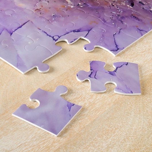 Fallende Amethyst-Geode Puzzle (Seite)