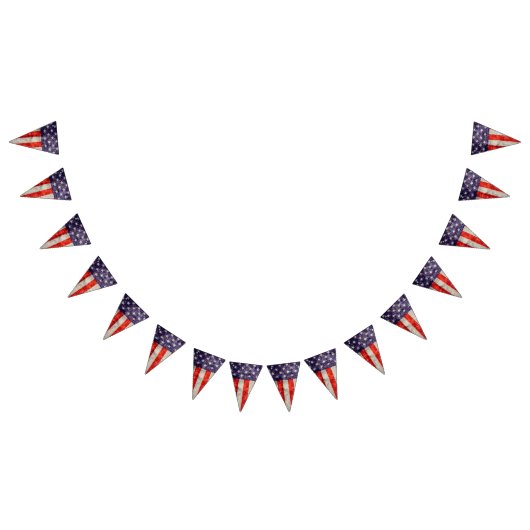 Fallende antike amerikanische Flagge (Alle)