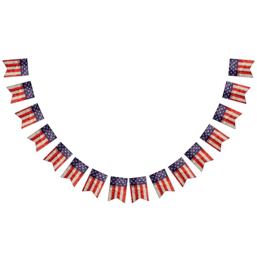 Fallende antike amerikanische Flagge (Alle)