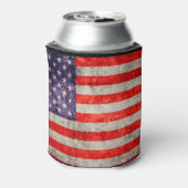 Fallende antike amerikanische Flagge Dosenkühler (Kanne Rückseite)