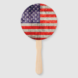 Fallende antike amerikanische Flagge Fächer