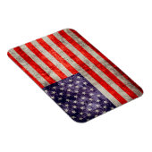 Fallende antike amerikanische Flagge Magnet (Rechte Seite)