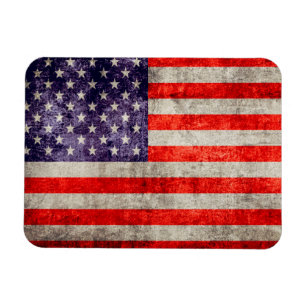 Fallende antike amerikanische Flagge Magnet