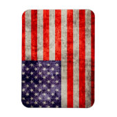 Fallende antike amerikanische Flagge Magnet (Vertikal)