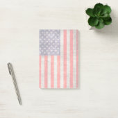 Fallende antike amerikanische Flagge Post-it Klebezettel (Büro)