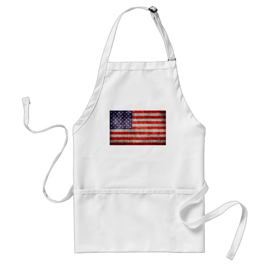Fallende antike amerikanische Flagge Schürze (Vorne)