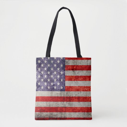 Fallende antike amerikanische Flagge Tasche (Vorderseite)