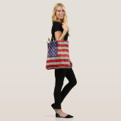 Fallende antike amerikanische Flagge Tasche (Am Model)