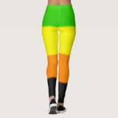 Fallende Aromantische Stolperflagge Leggings (Rückseite)