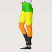 Fallende Aromantische Stolperflagge Leggings (Links)