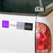 Fallende asexuelle Pride Flag Version 2 (Text) Autoaufkleber (Auf Lkw)