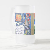 Fallende Ausblicke Halloween-Zeit Mattglas Bierglas (Vorderseite Links)