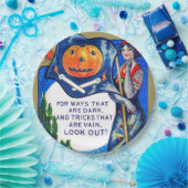 Fallende Ausblicke Halloween-Zeit Pappteller (Party)