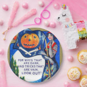 Fallende Ausblicke Halloween-Zeit Pappteller (Party)