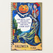 Fallende Ausblicke Halloween-Zeit Planer (Vorderseite)