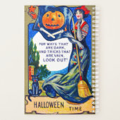 Fallende Ausblicke Halloween-Zeit Planer (Rückseite)
