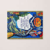 Fallende Ausblicke Halloween-Zeit Puzzle (Horizontal)