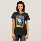 Fallende Ausblicke Halloween-Zeit T-Shirt (Vorne ganz)