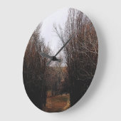 Fallende Bannacküberwucherung Große Wanduhr (Winkel)