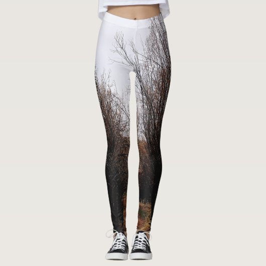 Fallende Bannacküberwucherung Leggings (Vorderseite)