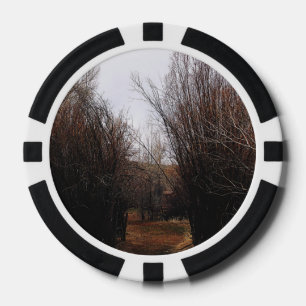 Fallende Bannacküberwucherung Pokerchips