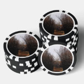 Fallende Bannacküberwucherung Pokerchips (Stapel)